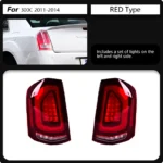 Car Tail Light for Chrysler 300C Taillight 2011-2014 Taillights LED DRL Running Lights Fog Lights Rear Parking Lamp - Image 6