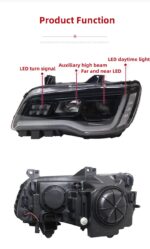 LED Headlights For Chrysler 300C 2011-2024 LED Daytime Lights Front Lamp LED Headlight Turn Signal Light - Image 3