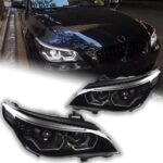 Auto LED Headlights for BMW E60 Head lights 20 03-20 10 523i 530i Angel Eye LED Headlight DRL Hid Bi Xenon - Image 4