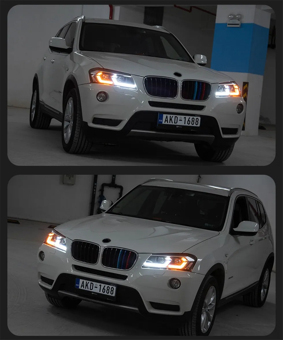 Headlights For X3 F25 2011-2013 LED Signal Auto Headlights Assembly Upgrade High Configure Daytime Running Light