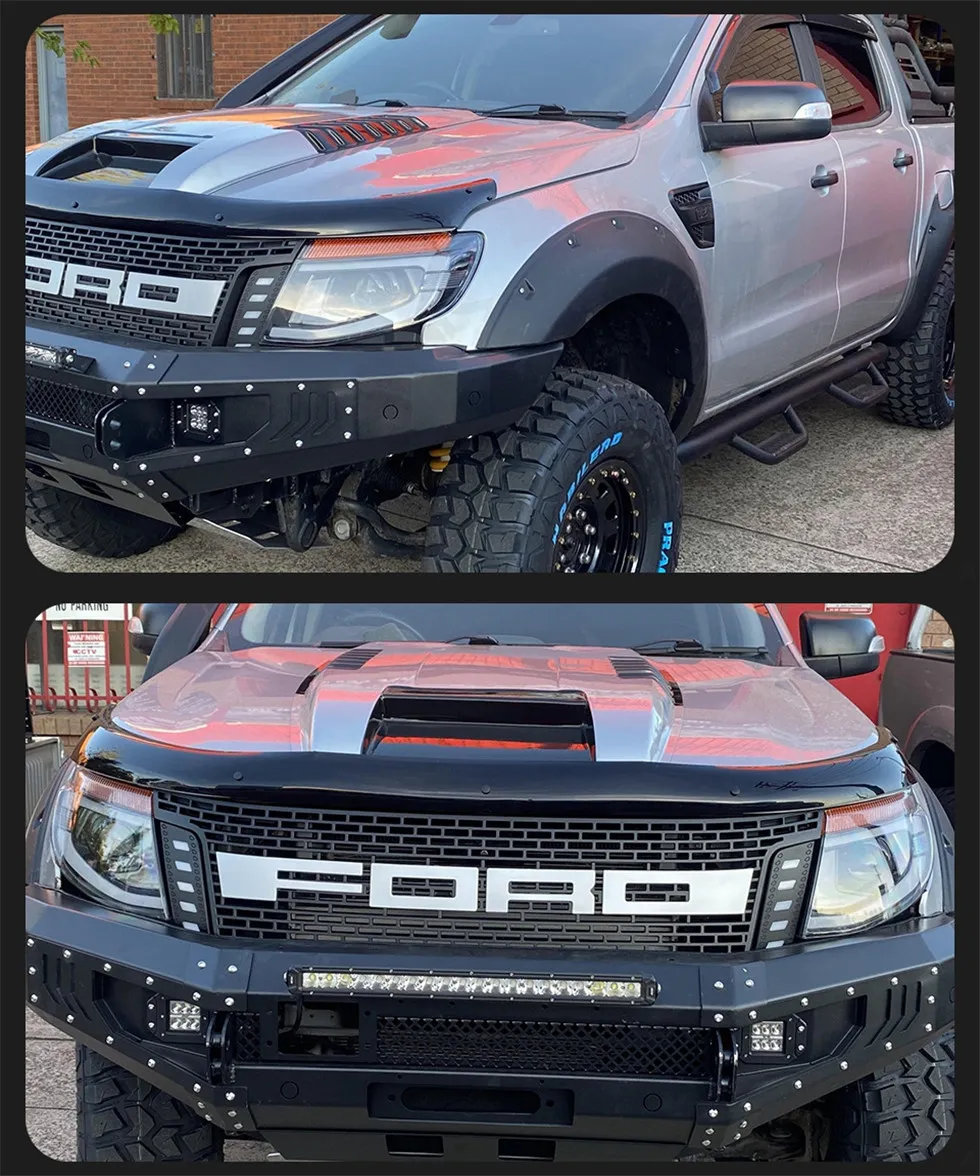 headlight LED for Ford Ranger Headlights 2012-20 15 Ranger T6 DRL Day Time Running Signal Lights Headlamp Auto Assembly