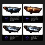 Headlight for Ford Fusion headlights 20 13-20 16 Mondeo Upgrade BMW Style LED Headlights Dynamic Signal Animation Lights - Image 3
