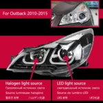 For Subaru Outback Legacy 20 10-20 15 LED Lamps Headlight Replacement DRL Running Light Signal Lights Assembly - Image 6