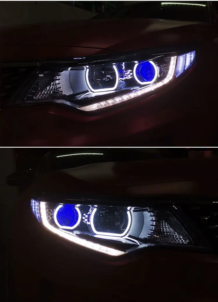 Head Lamp for KIA K5 Optima LED Headlight 20 15-20 18 Headlights K5 Optima DRL Turn Signal High Beam Angel Eye Projector Lens