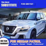 Car Lights for Nissan Patrol 2013-20 18 Y62 Car LED Front Headlight Lamp Assembly Daytime Running Light Replacement - Image 4