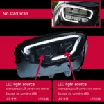 Car For Benz GLC C253 GLC260 GLC300 20 20-20 22 LED Headlight Dynamic Turn Signal Lights DRL LED Lens Assembly - Image 6
