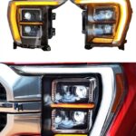 Car Headlights for Ford F-150 Raptor 20 21-2023 Full LED Dynamic Turn Signal Lamp Car Head Lamp Assembly