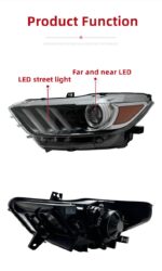 LED Headlights For Ford Mustang 20 15-20 17 LED Daytime Lights Front Lamp LED Headlight Turn Signal Light - Image 4