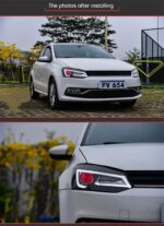 For VW Polo Headlight 2010-20 18 Vento Turn Signals LED Daytime Running Lights New Upgrade Headlamps - Image 5