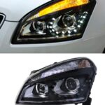 Car Headlight For Nissan Qashqai 2008-20 15 LED Front Headlights Replacement DRL Daytime Light Turn Signal Lamp