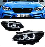 Headlight Assembly For BMW F22 2 Series Headlights LCI Angel Eye Styling LED Daytime Lights Dual Projector DRL Light