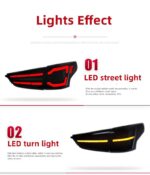 LED Taillight For Nissan Qashqai 20 16-20 22 DRL Running Signal Brake Reversing Parking Tail Light Assembly - Image 4