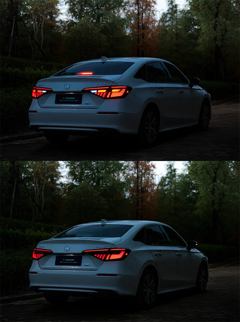 Car Taillights Assembly For Honda Civic X G11 2022-2023 LED Rear Lamp Turn Signal Brake Reversing Lights Stop Lamp