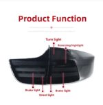 Car Modified Taillights for BMW X6 2008-2014 Taillight Assembly E71 Highlight Brake Light Street Light Turn Signal Reverse Lamp - Image 5
