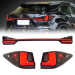 LED Through Taillight For Lexus RX Series 20 16-20 22 Rear Tail Light Dynamic Turn Signal Reverse Brake Indicator - Image 4
