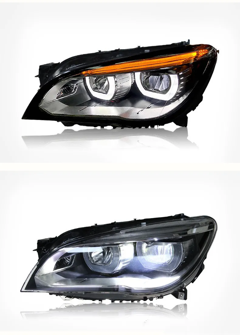 Headlamp For BMW 7 Series 2009-20 15 Upgrade All LED F02 Styling Headlight LED Daytime Light High Beam Accessory