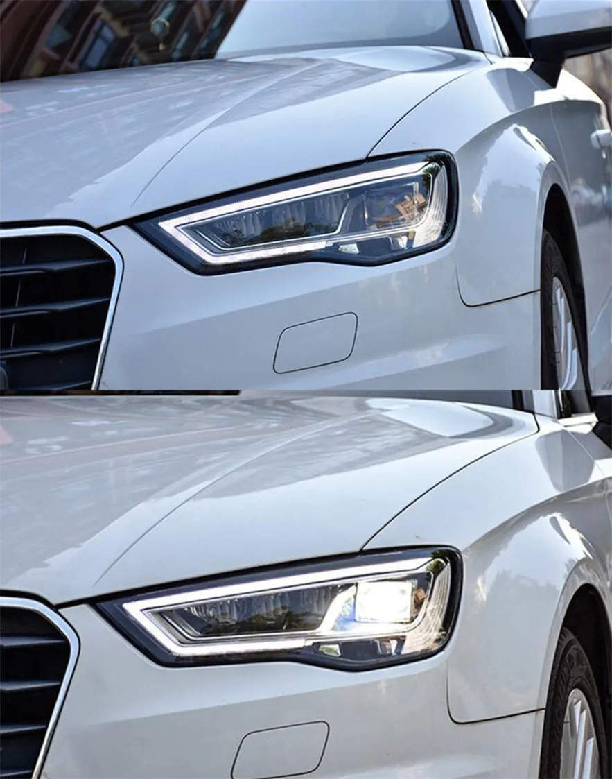 Car Head Lights For Audi A3 8V Sedan Sportback 2013-20 16 S3 LED Auto Headlight Assembly Upgrade Bicofal Lens Front Lamp