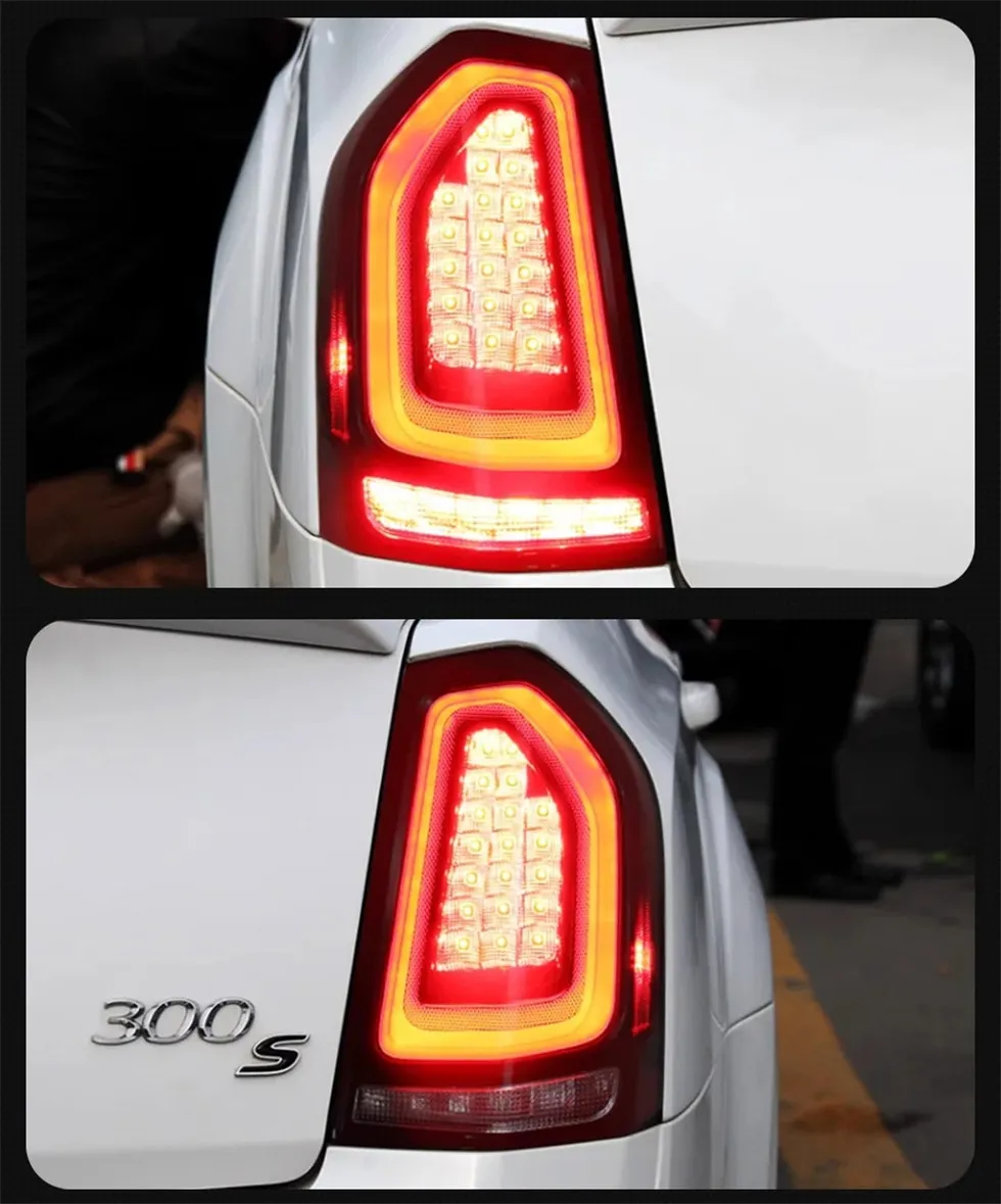 Car Tail Light for Chrysler 300C Taillight 2011-2014 Taillights LED DRL Running Lights Fog Lights Rear Parking Lamp