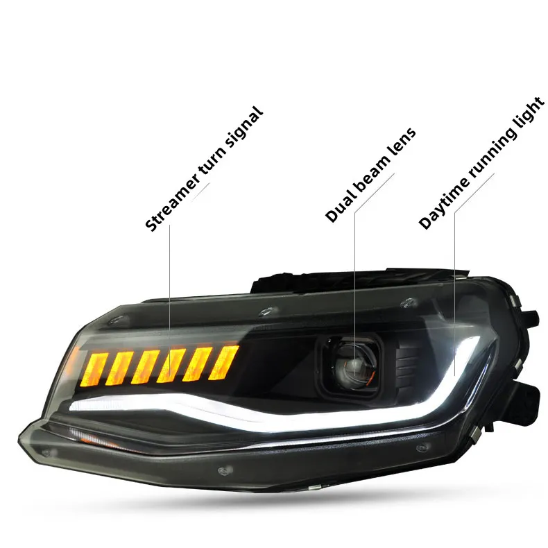Auto Front Light for Camaro LED Headlight 20 16-20 19 DRL Turning Signal Brake Head Lamps Assembly