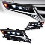 Headlights for Toyota Harrier Venza 2009-2013 Dynamic Turn Signal LED Daytime Running Light Headlamp Assembly - Image 2