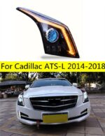 Auto Headlights For Cadillac ATS-L 20 14-20 18 ATS L Headlights LED DRL Running Lights Bi-Xenon Beam Fog Lights Angel Eyes