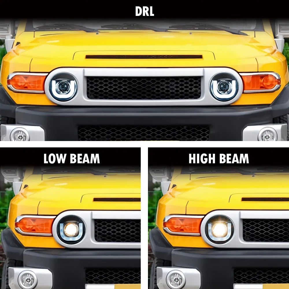 LED Headlights For Toyota CRUISER FJ 20 07-20 20 DRL Front Lamp Headlight Assembly Signal Turn High low Beam Car Lamps