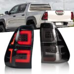Car Styling Rear Light For Toyota Hilux 20 15-2021 DRL Running Lights LED Sequential Turn Signal Taillight Brake Reverse - Image 3