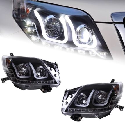 Headlight all LED for Toyota Prado LED Headlight Projector Lens 2010-2013 Front Drl Signal Driving Lamp