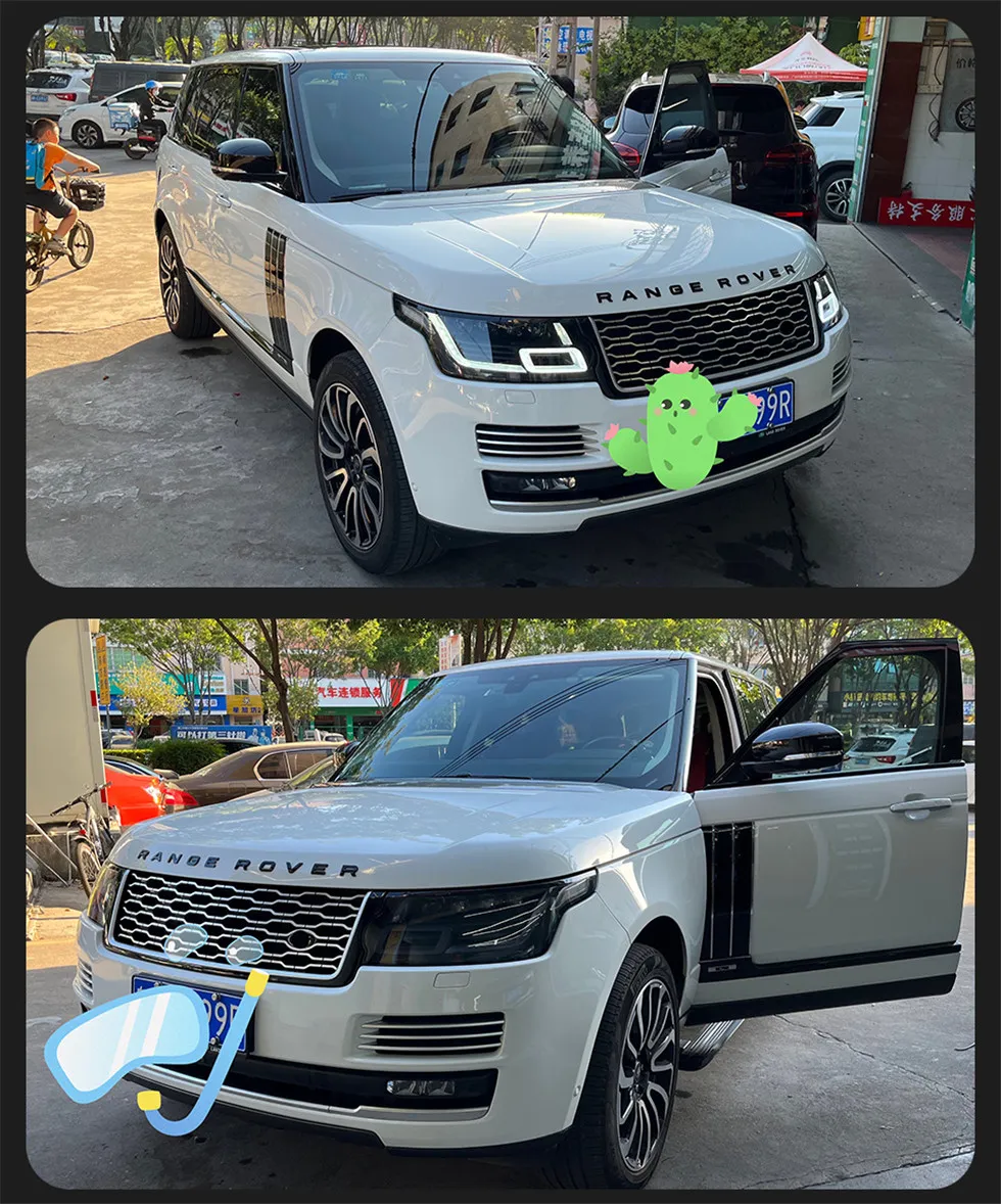 Auto Parts Headlights for Ranger Rover SC 20 13-20 18 Head Lights Matrix Style Replacement DRL Daytime lights Lighthouse Projector Facelift