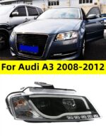Car Front Light for AUDI A3 2008-2012 S3 LED Auto Headlight Assembly Upgrade Angel Eye Daytime Lights Dynamic Signal Lamp