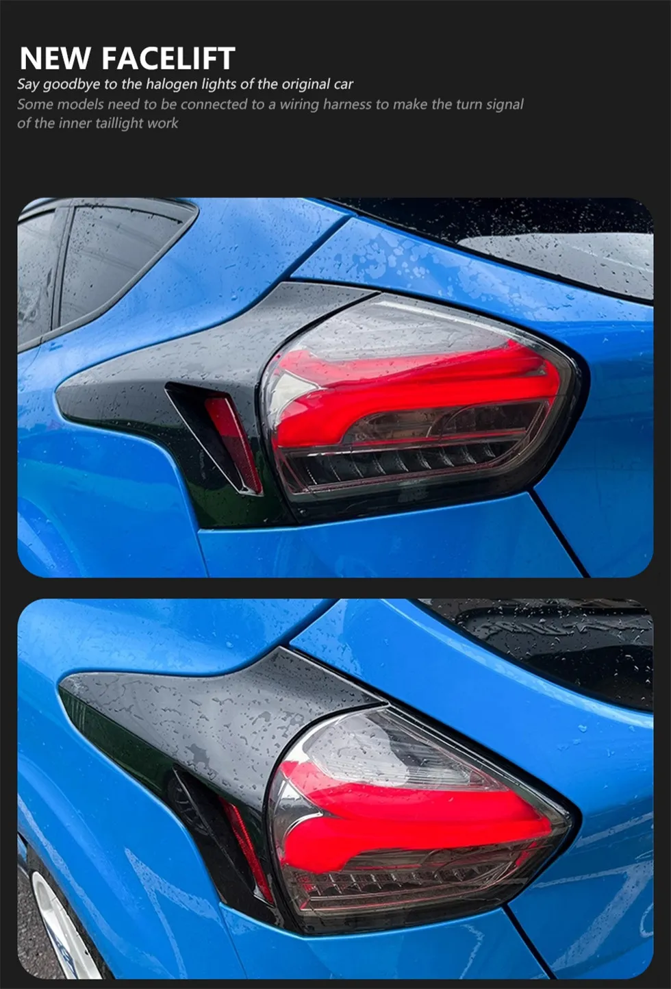 Car Styling Taillight For Ford Tail Lights Focus 20 15-20 17 LED Dynamic Turn Signal Brake Reverse Assembly