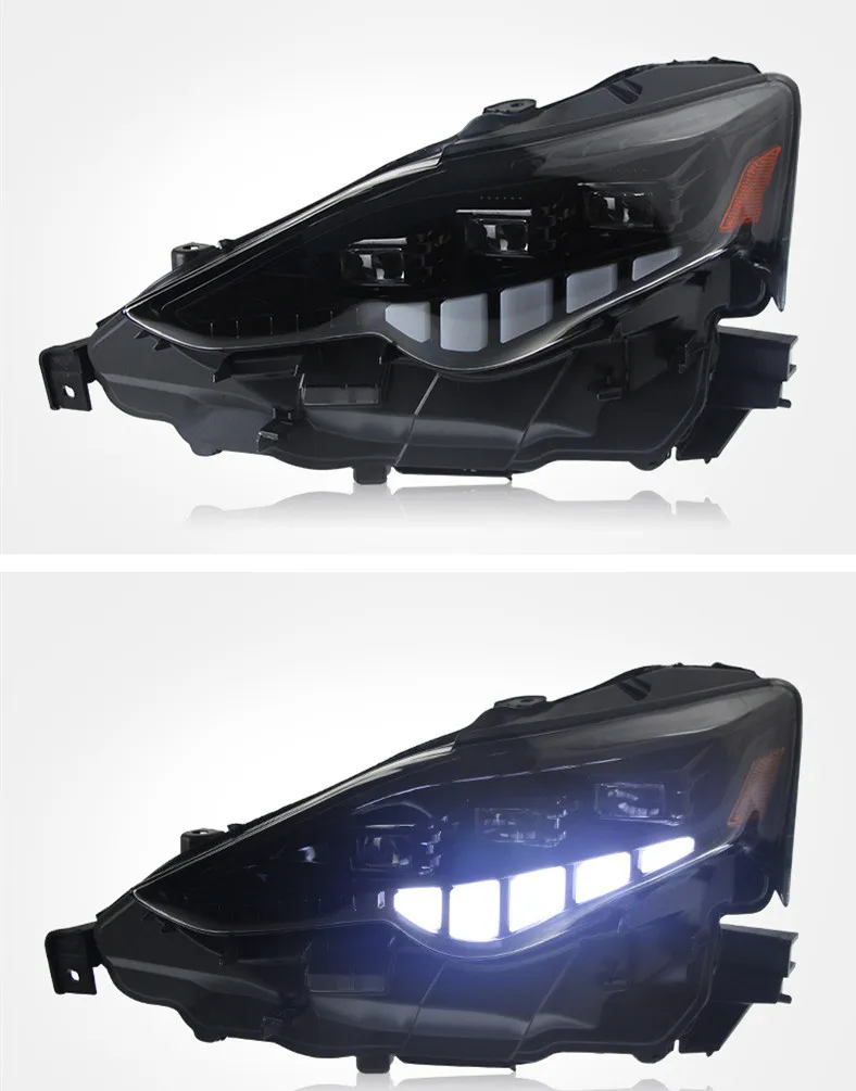Full LED Headlights for Lexus IS 20 13-20 16 LED Turn Signal Lamp High Low Beam One Lens Front Daytime Light