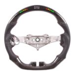 Automobile LED Shift Lights Carbon Fiber Steering Wheel Replacement for JEEP Wrangler JK