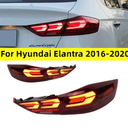 Cars For Hyundai Elantra 20 16-20 20 Taillights Rear Lamp LED DRL Running Signal Brake Reversing Parking light