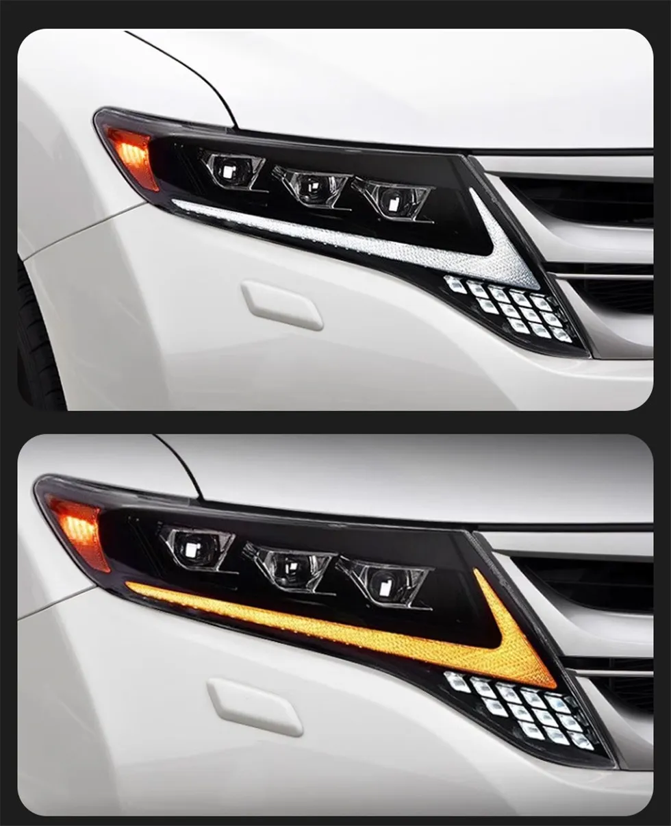 Headlights for Toyota Harrier Venza 2009-2013 Dynamic Turn Signal LED Daytime Running Light Headlamp Assembly