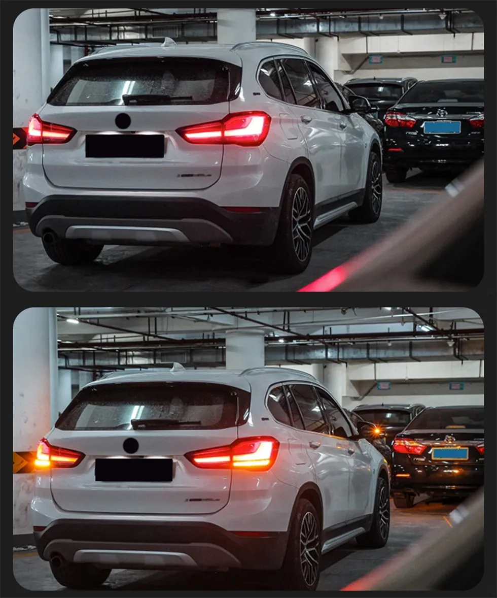 Car Taillights for BMW X1 LED Tail Light 20 17-20 21 F48 DRL Running Signal Brake Reversing Parking Tail Lamp Assembly