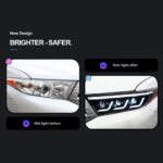 For Toyota 2012-2014 Highlander LED Headlight Kluger LED DRL Moving Turn Signal Front Light Assembly - Image 4