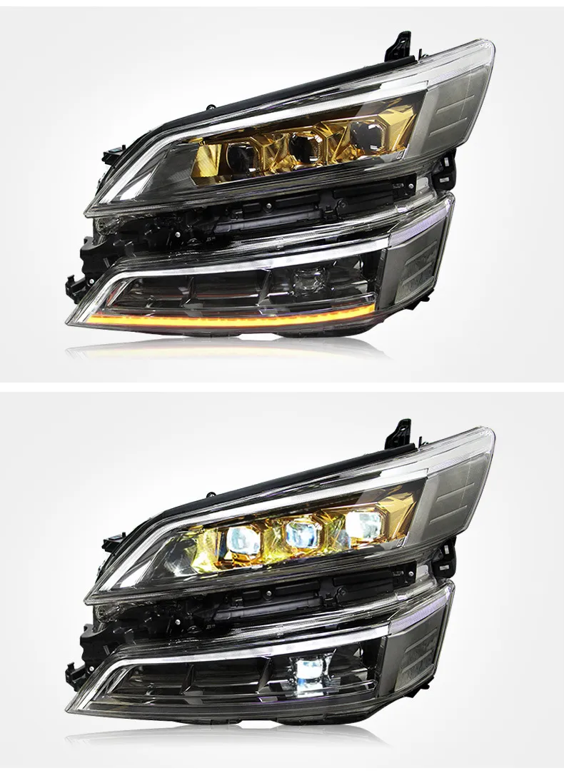 Headlight All LED for Toyota Vellfire 20 18-2023 Head Lamp DRL Dynamic Signal Far And Near Front Headlights