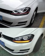 Car Front Headlight For VW Golk7 Golf 7 MK7 2013-20 17 Headlights LED DRL Running Lights Bi-Xenon Beam Fog Lights - Image 4