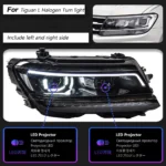 Car Headlights For VW Tiguan L 20 17-20 21 Head Lights U Style LED Lens DRL Flow Turn Signal Head Lamp Accembly - Image 6