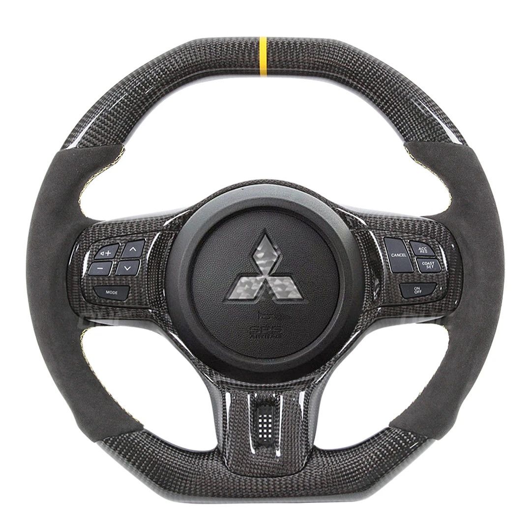 901a25aa-5e46-4749-bafe-072c2ab4a622 Car Interior Accessories Steering Wheel for Mitsubishi Evo Real Carbon Steering System - Image 1