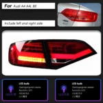Car Tail Lights for Audi A4 B8 2009-2012 A4L Refit Signal Taillight Rear Lamp Streaming LED Tail Light Assembly - Image 6