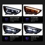 Car Headlight Assembly for Mitsubishi ASX 2013-20 19 LED Headlight DRL High Low Beam Bi LED Head Lamp Accessories - Image 3