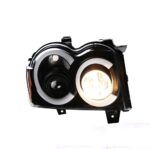 Car Headlights for Grand Cherokee LED Headlight 2005-2008 V2 Projector Head Lights High Beam Angel Eye Turn Signal - Image 2