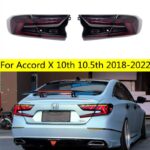 Car Lights For HONDA Accord X 20 18-2022 10th 10.5th LED Auto Taillights Assembly Upgrade Dynamic Lamp Start Animation Accessories Kit