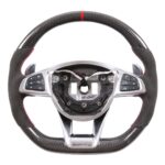 Real Carbon Fiber Steering Wheel For Mercedes BENZ MB A45 C43 C63 E63 GT S63 GLE63 GLC63 G63 CLS63 A+M+G W205 S205 S213 W213 - Image 2