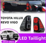 Cars For Toyota Hilux 20 15-20 21 REVO VIGO Taillight Assembly Brake Lamp Sequential Signal Parking Lights