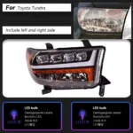 Car Headlight for Toyota Tundra 2007-2013 Front Projector Lens Head Lamp LED DRL Dynamic Light Auto Accessory - Image 6
