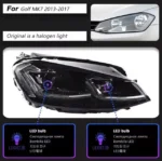Car LED Daytime Running Lights For VW golf 7 MK7 LED Head Light 2013-20 17 Headlight 7.5 GTI Low Beam Front Lamp - Image 6