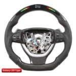 Race Display LED Steering Wheels for BMW F01 F10 7 Series 5 Series Carbon Fiber - Image 8